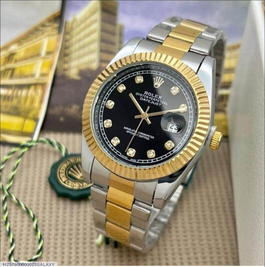 Men's Luxury Watch Black Diamond Dial