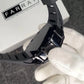 Richard Black Belt Skeleton Watch Black Rubber Strap